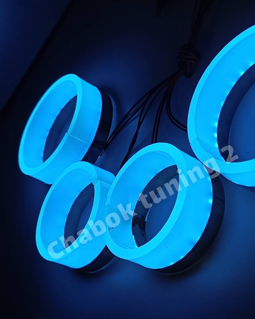 نئون سه بعدی مات آیس بلو