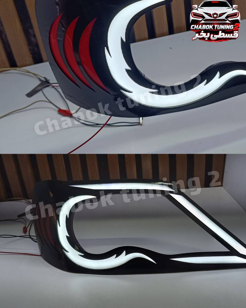 نئون پلکسی طرح ماه و F  ال 90(یک جفت)