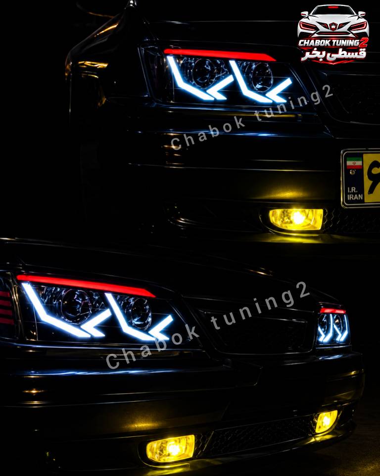 چراغ جلو پراید ۱۳۱/صبا طرح لامبورگینی ابرو قرمز