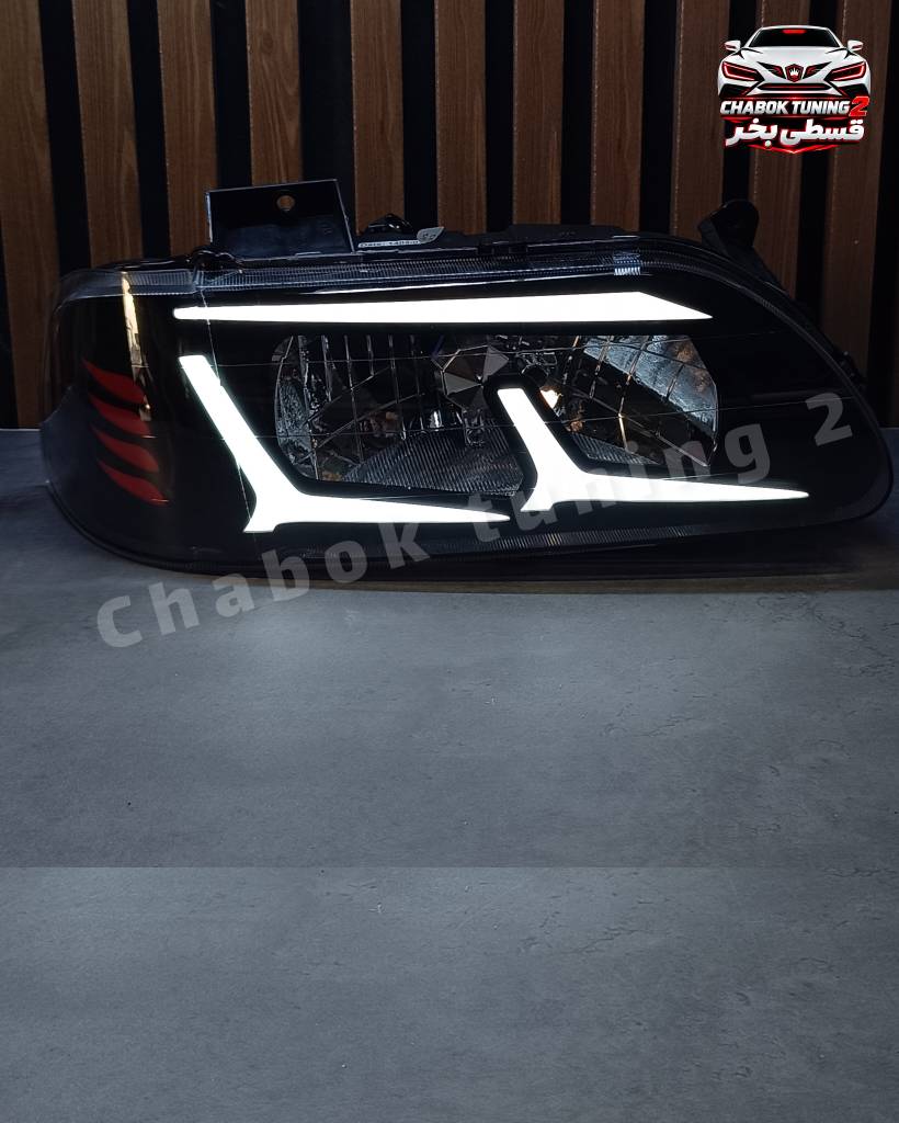 چراغ جلو پراید131 و صبا  طرح بنزی تمام سفید